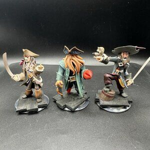 Disney Infinity Pirates of the Caribbean Jack Sparrow Davy Jones Captain Barbosa